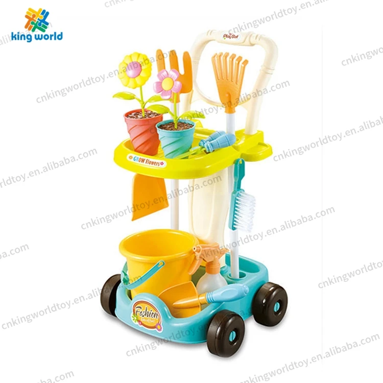 Kids Play House Garden Cleaning Toy Set 12 Piece Set Outdoor Toys Gardening Tools Toys