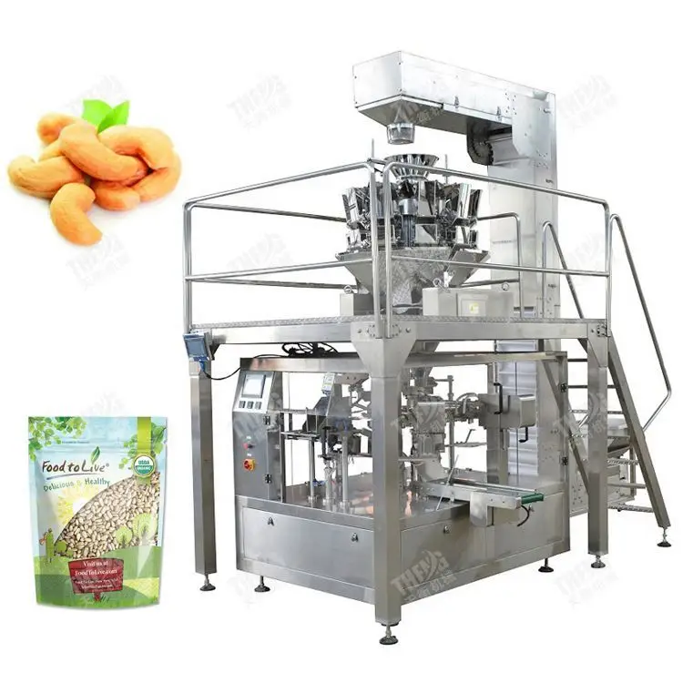 small feed bag packing machine industrial powder dispenser packing machine chips nuts food packing machine