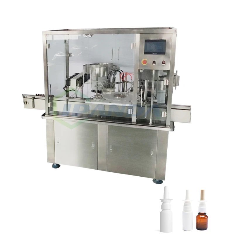 Automatic perfume and deodorant spray nasal spray filling machine