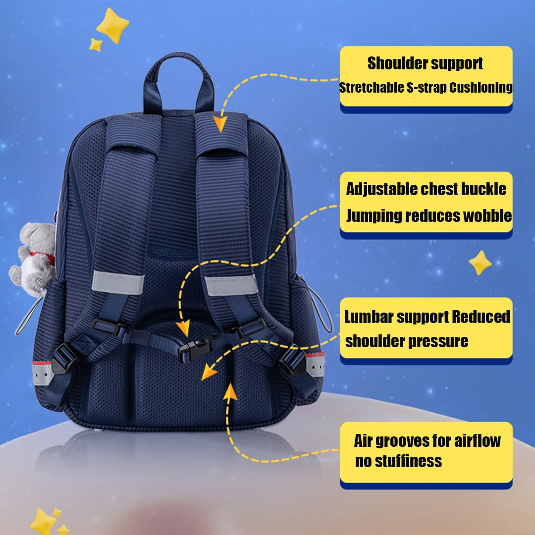 Wholesale 2024 Kawaii High Quality Polyester School Backpack Water Resistant Cute Cartoon Book Bags for Kids Boys for School