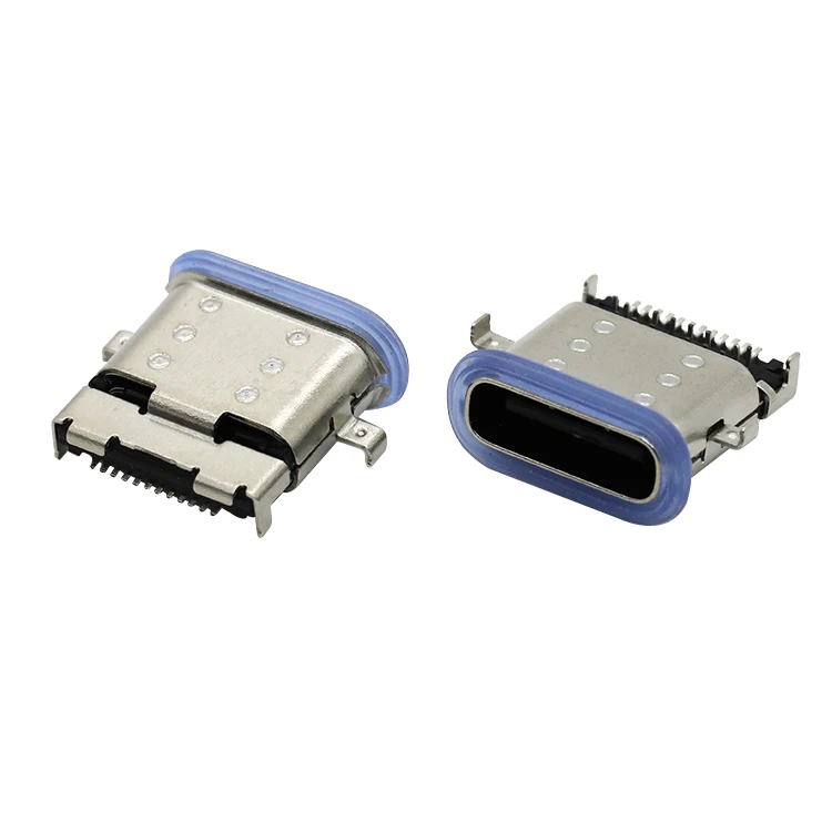 Высокая прочность 24Pin USB 3,1 C женский Реверсивный разъем IP67 Водонепроницаемый type-C разъем 3A Номинальный ток