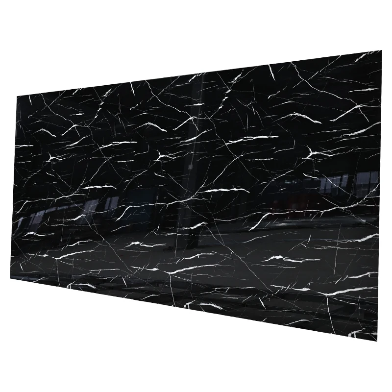 Waterproof Bamboo Charcoal Fiber Board WPC Wall Panel PVC marble sheet interior wall decor