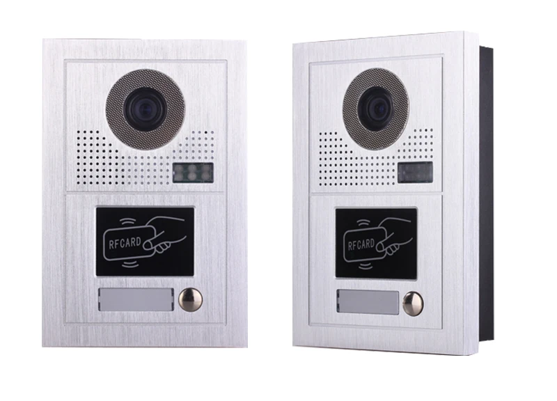 
4.3 inches mini LCD touch screen color 2 wire video door phone intercom for 1 Unit RFID doorstation 