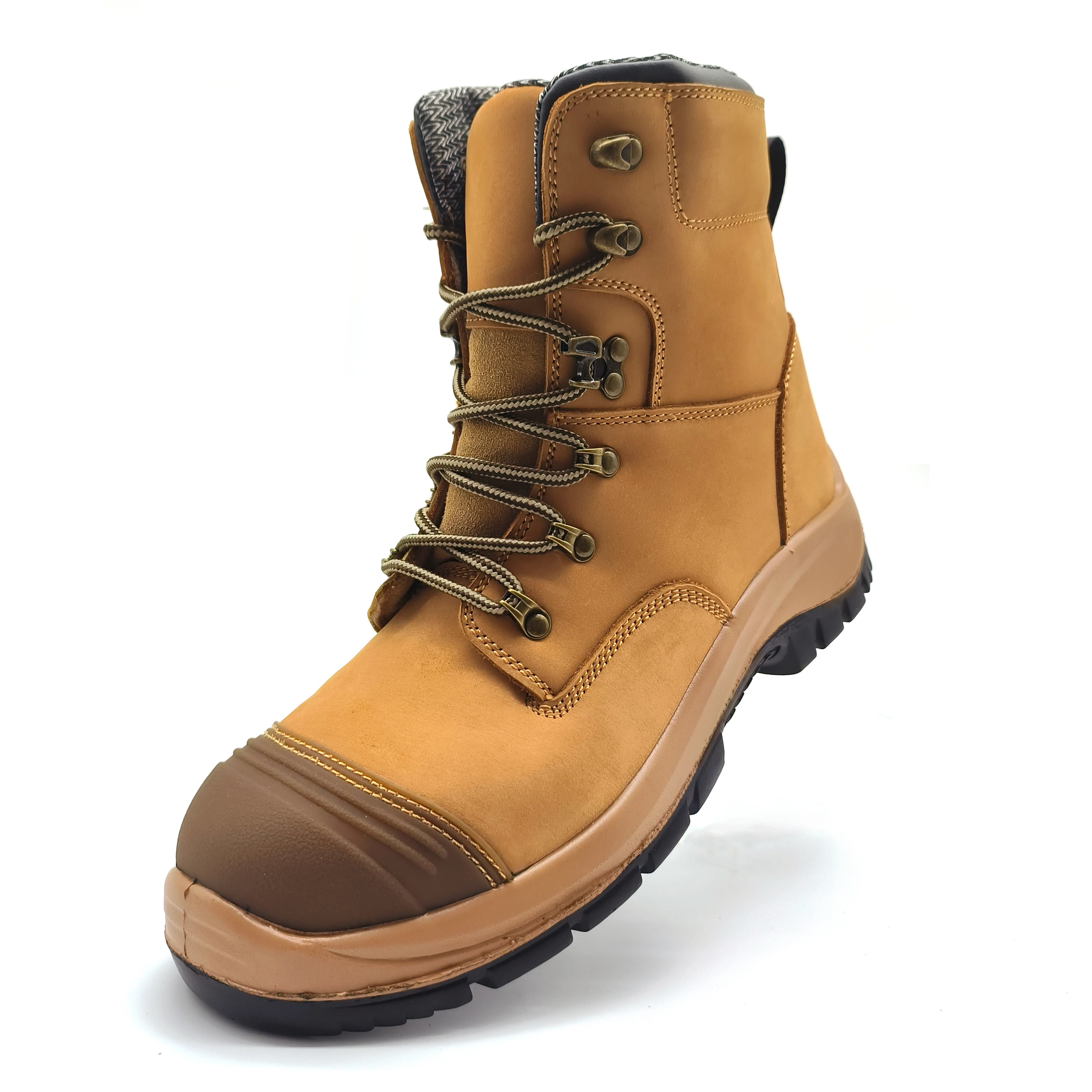 AU safety boots Dual-density PU injection sole TPU toe cap anti smash and anti puncture