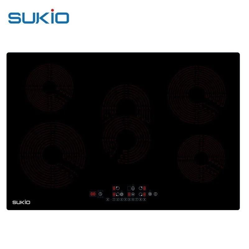 Home Kitchen Appliance Induction Stove Built In 5 Burners Infrared Ceramic Induction Cooker
