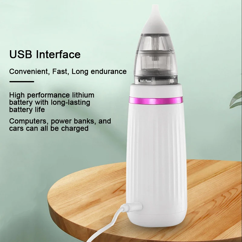 USB Charging Baby Snot Cleaner Electric Nasal Aspirator Bidirectional Anti-Reflux Electric Nasal Aspirator Baby  Nasal Cleaner