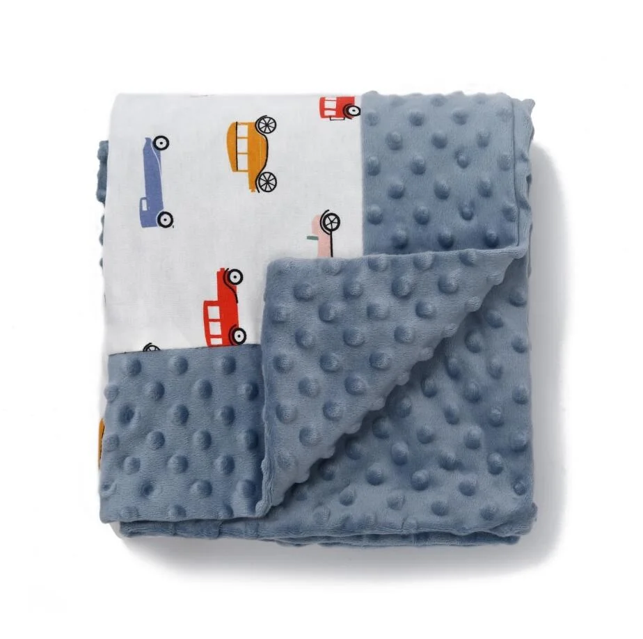 Big Sale Custom Print Fleece Super Soft Minky Dot Newborn Baby Blanket