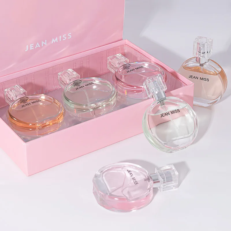 Perfume Set 3pcs 30ml Miss Lady Women Perfume Fragrance Long Lasting Edp Parfum Gift Box Set