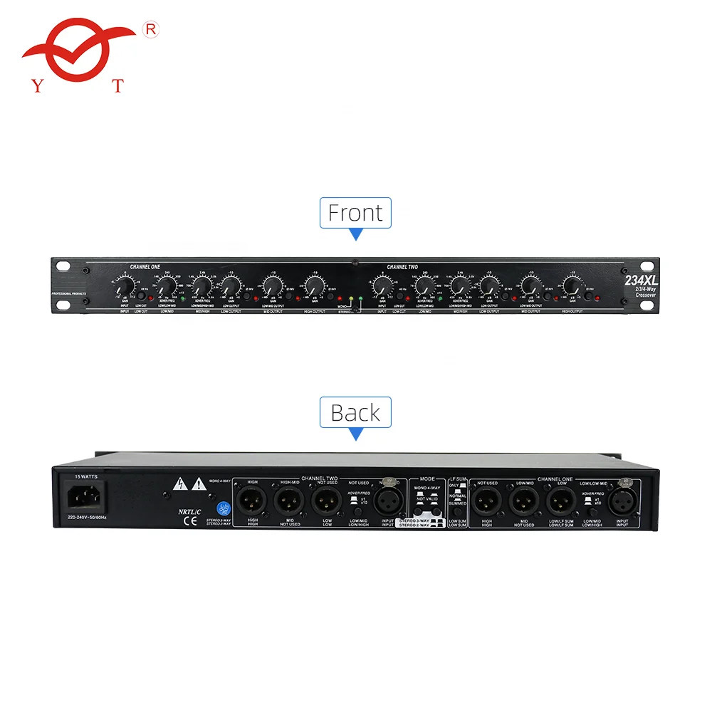 234xl 223xs crossover 3 way audio digital passive cross over