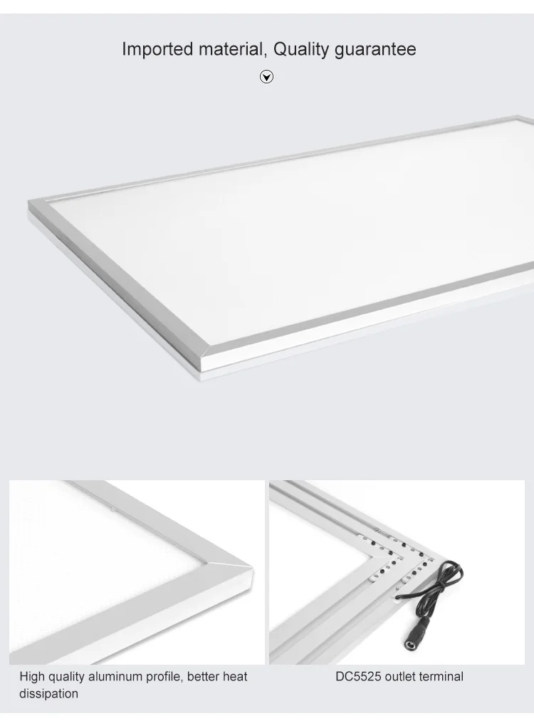 Hot-sell LED Neon Chalk Aluminium frame LED ceiling panel light with diffuse film  acrylic sheet LGP for led display