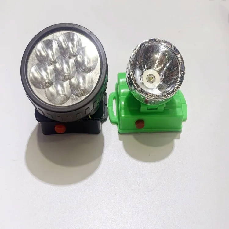 Convenience Carry Using Battery 7 LEDS Working Lights Head Lamp White light Rechargeable Head lamps Farming Fishing Under Dark