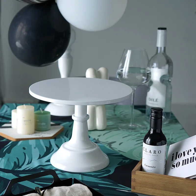 Оптовая продажа современная белая керамическая подставка для торта декоративная кексов детского душа/дня рождения/свадьбы