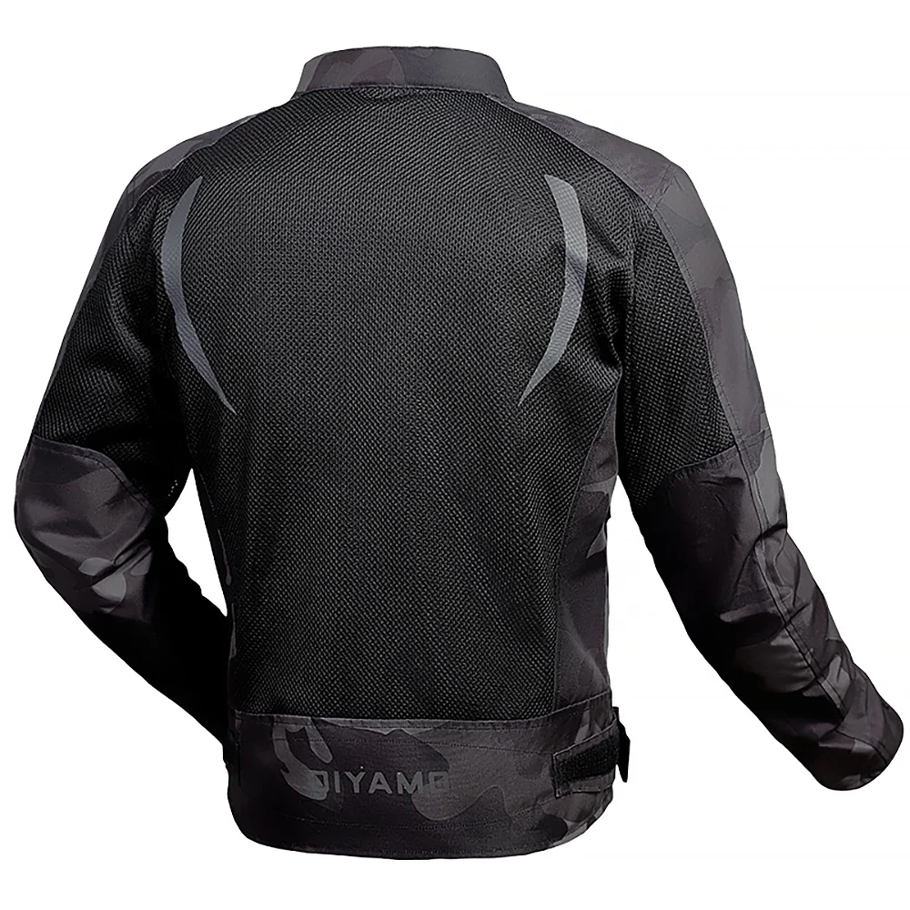 600D Oxford Cloth Motorcycle Jacket Summer Mesh Breathable Motocross Riding Jacket Men Reflective Protective Gear Moto Jacket