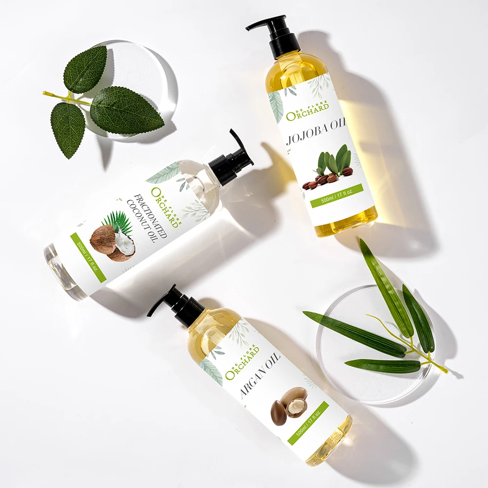 Carrier Oil Supplier Orchard OEM Natural Organic Plant Extract Nourish Hair Castor Jojoba Body oil
