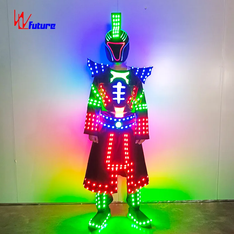 LED costume Warrior  Carnival  Luminous costume Show wear  costume adult suit