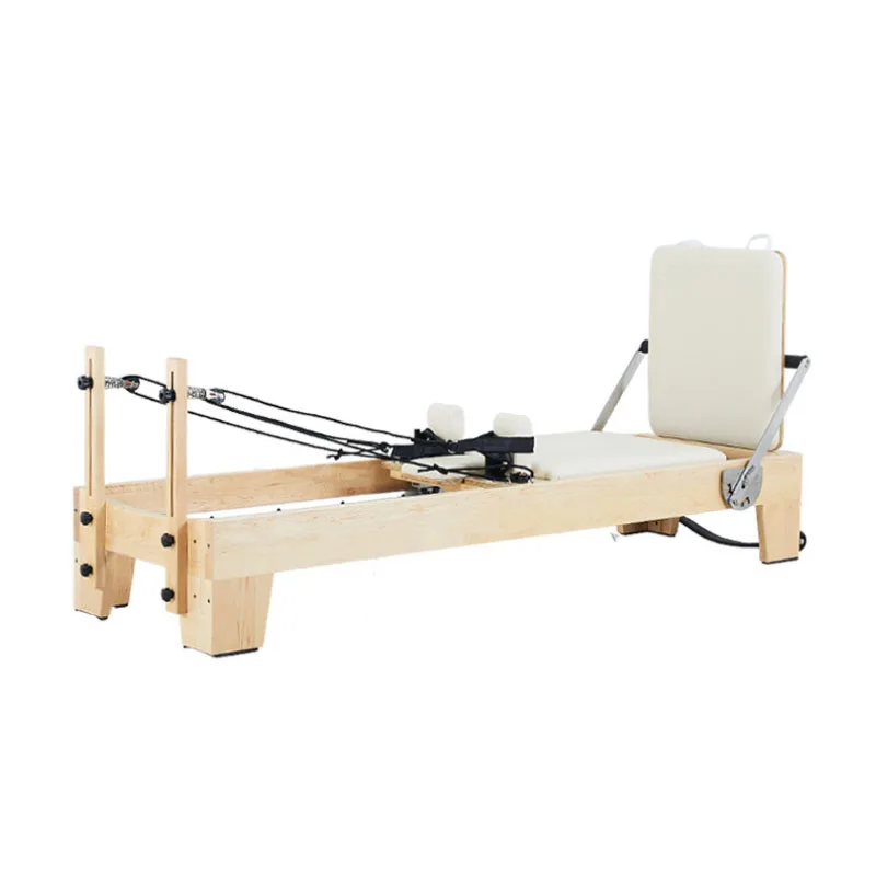Hot sale home white cadillac Multi-functional wood gym customized yoga training equipment pilates reformer
