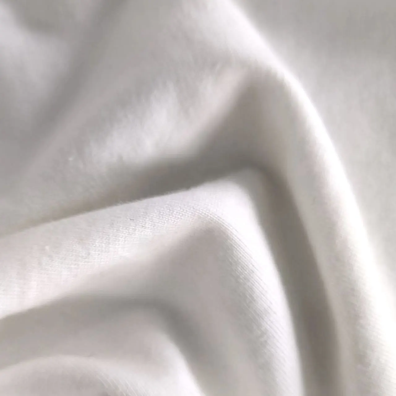 Manufacturers Traceable GRS 100 % Organic Cotton White Soft Sanding Plain Knitted Jersey Fabric For Garments