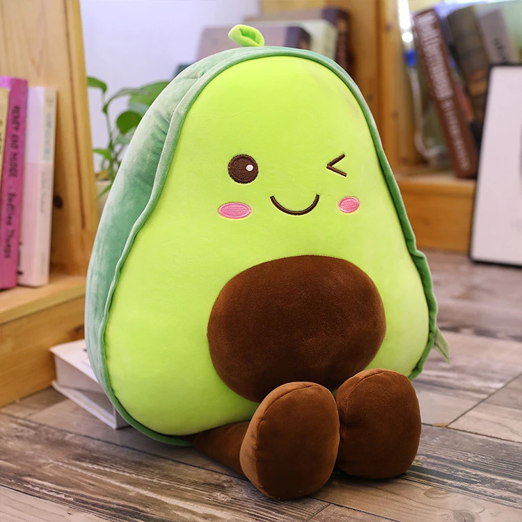 Hot Sale Kawaii Soft Plush Avocado Cute Fruit Avocado Plush Toy Avocado Stuffed Toy