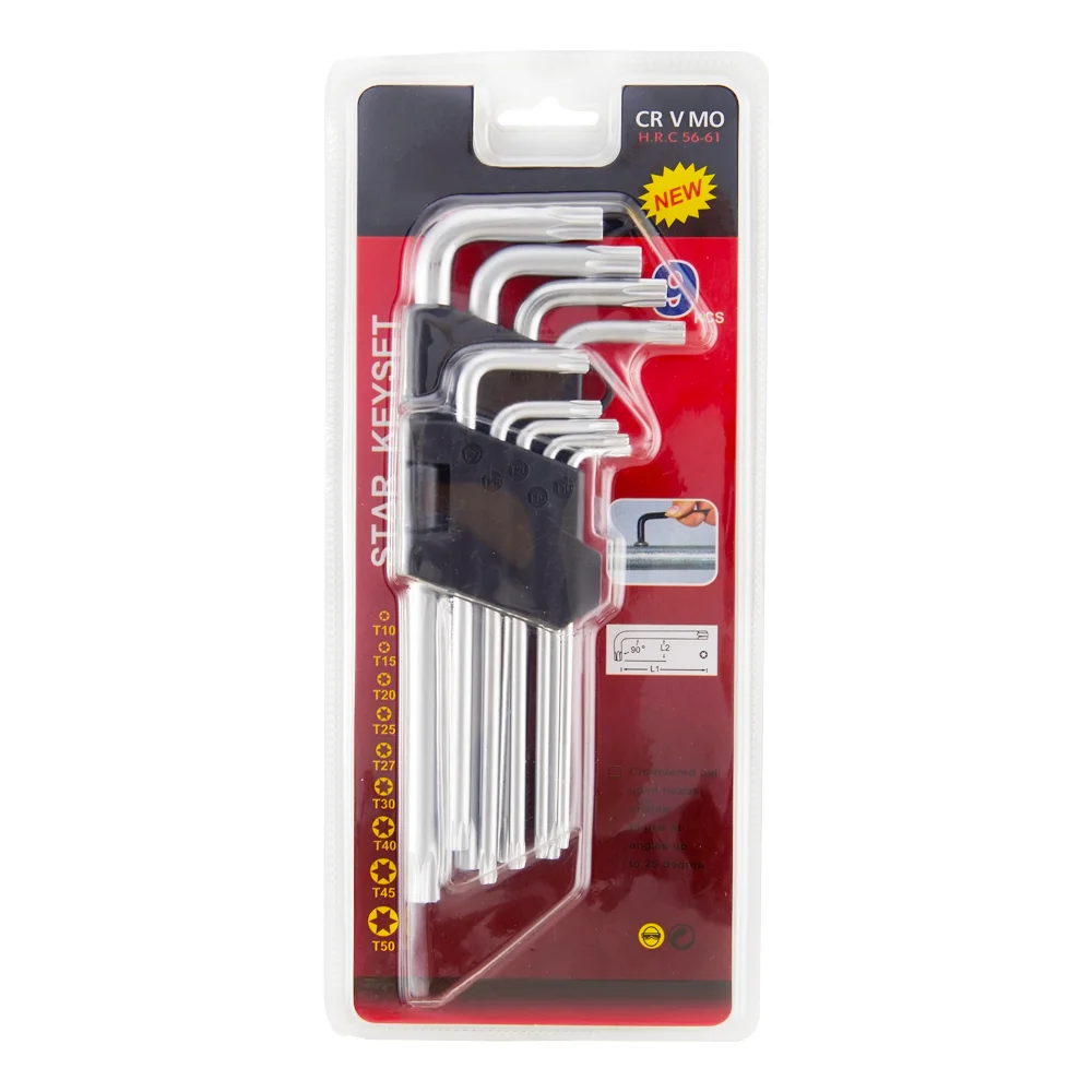 DISEN KTN-3213 Chave Allen 9Pcs High Quality Multifunction Spanner Tools Hex Key Wrench Set