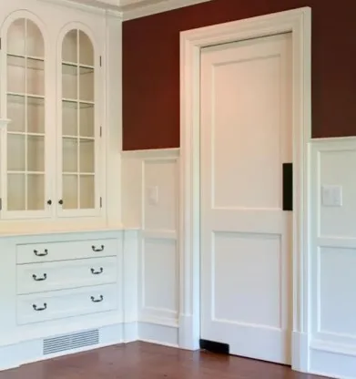 LongTai Cheap high quality simple design wooden door modern custom size wooden door