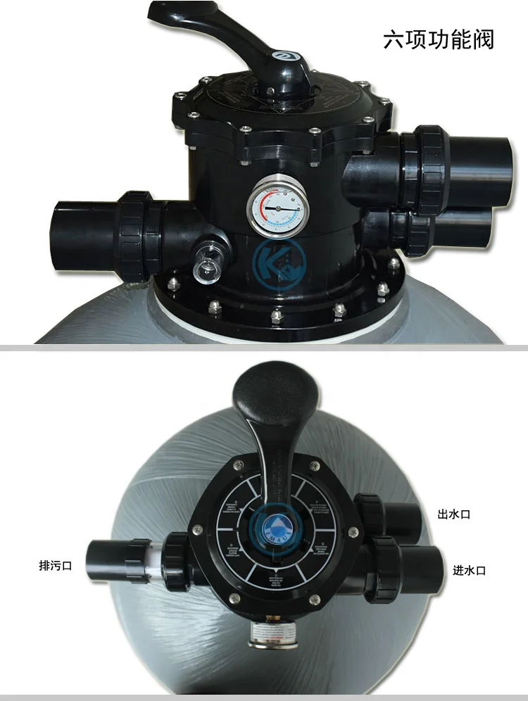 Swimming Pool Equipment for Swimming Pool Sand Filter(1.5' top mounted valve for 450mm-700mm)