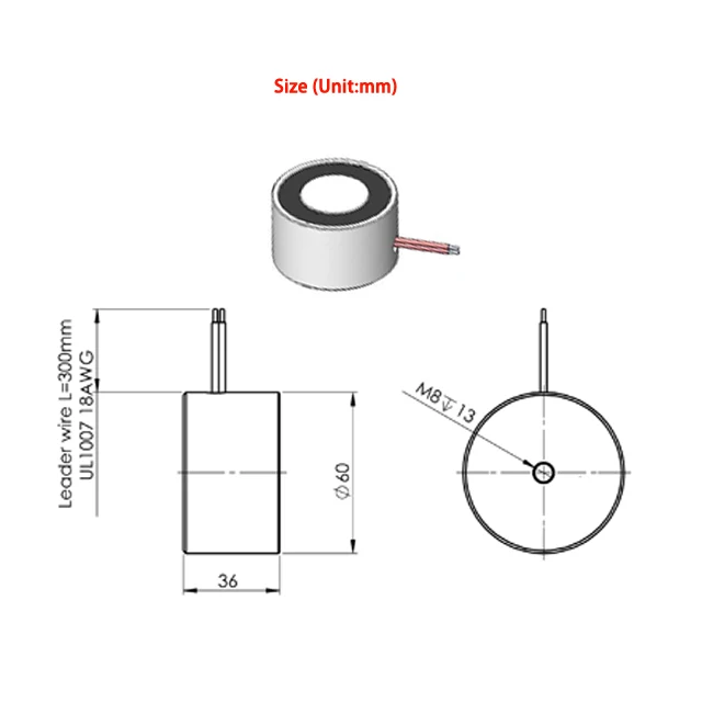 Works Pieces Steel Pipe Handling 12V Dc Electromagnet
