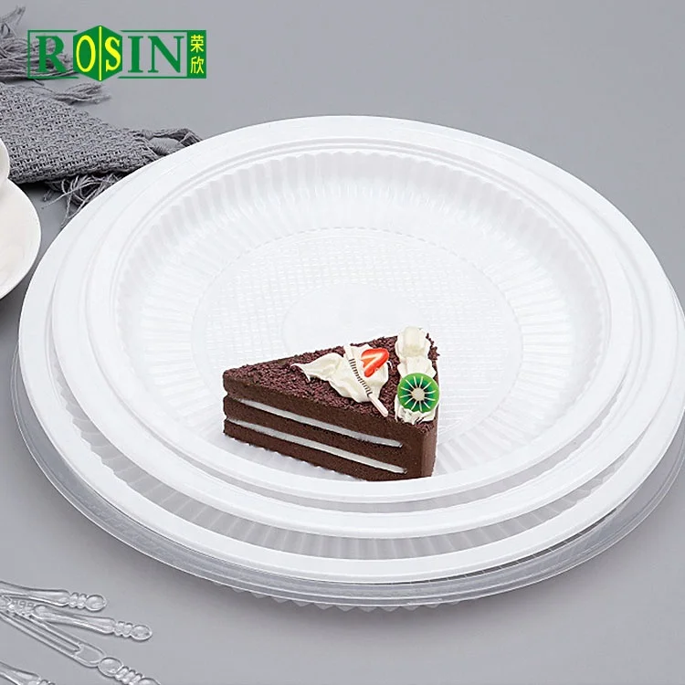 Customized disposable pp plastic plate set, tableware packaging tray for dinner,wedding party dishes