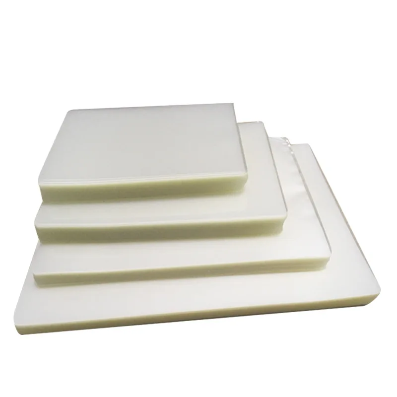 Лидер продаж Высокая лоснистая проходит по всей длине) и очень прозрачный A4 Размер 125MIC ПЭТ EVA Горячая Двусторонняя чехлы для ламинирования