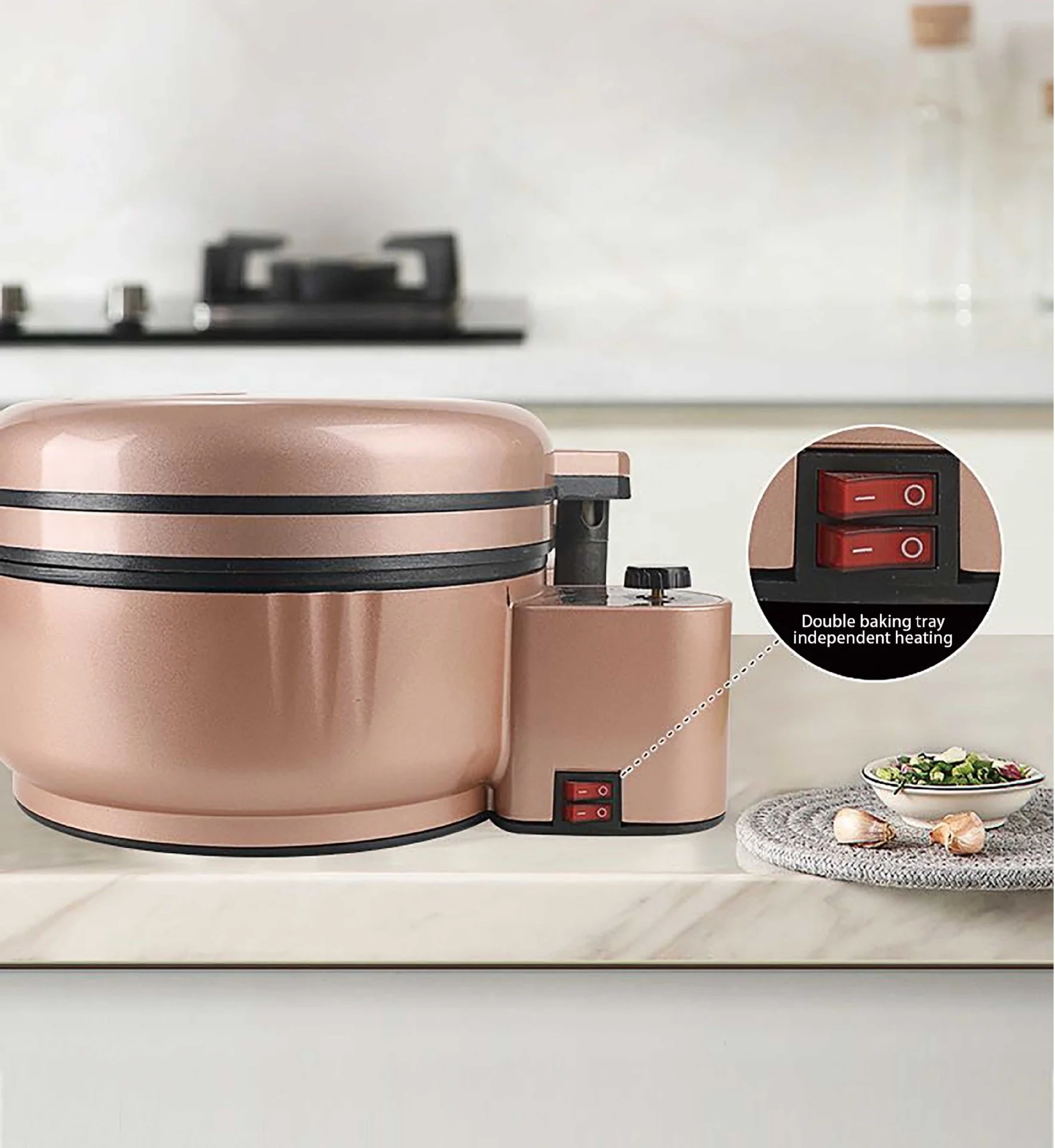 New household multi-function double-sided heating 3 in 1 electric baking pan /pancake making machine