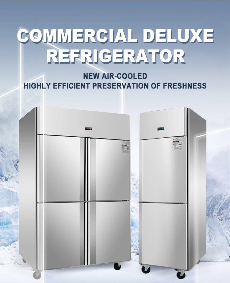 deep freezer double door chiller for vegetable and meat deep upright freezer