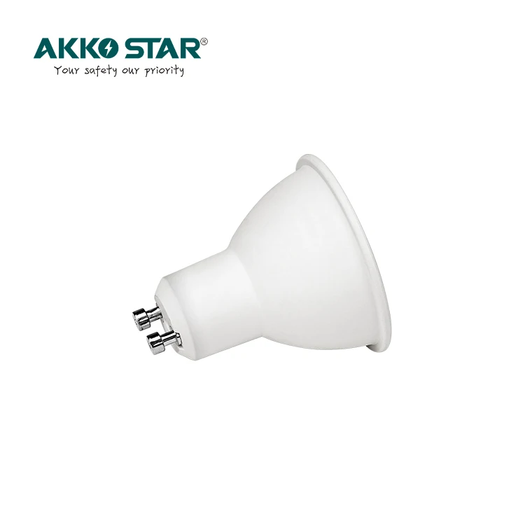 AKKO STAR No Filcker Plastic Clad Aluminum White AC165-265V 7w GU10 4000K Bedroom Hotel LED Spotlight