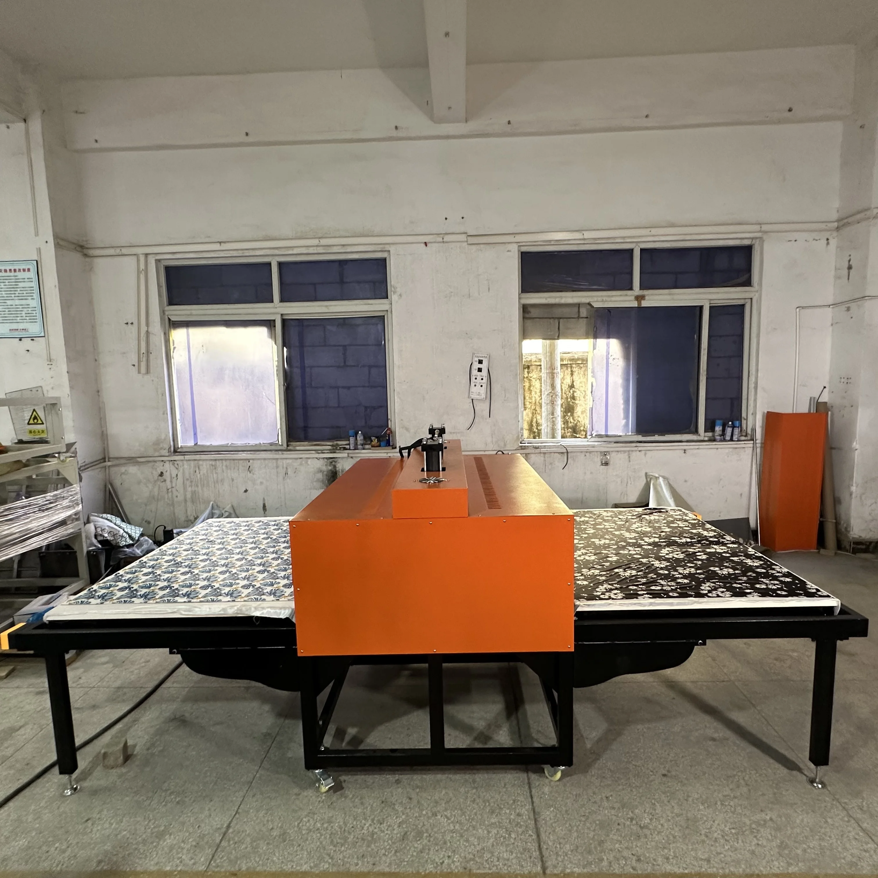 high pressure pump large format sublimation iron automatic press metal sheet printing dual heat press machine