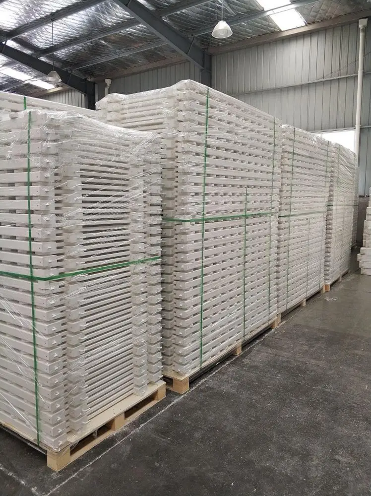 high quality white plastic pvc removable picket temporary fence