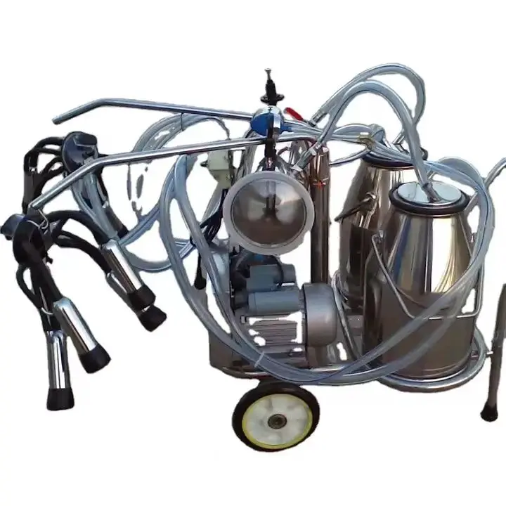 2024 Hot Product Wholesale High Quality Portable Milking Machines Single Barrel Pulse Milking Machine