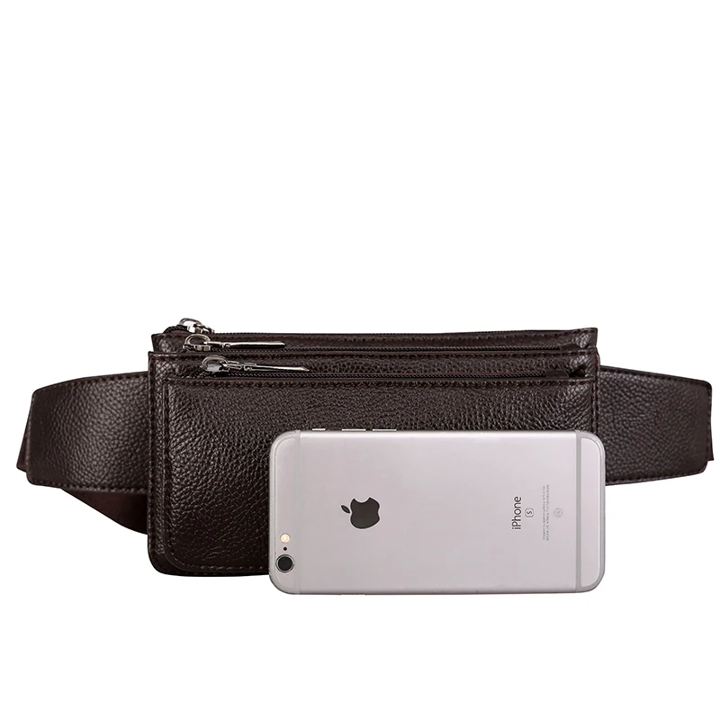 Retail outdoor Small sport fanny waist pack Travel Hiking Outdoor Sport Waist Bag running genuine leather bum bag