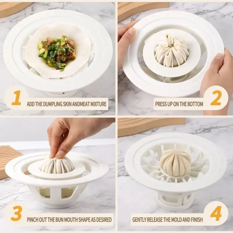 big dumpling bao bun mold baozi maker machine pastry pie steam bun mold for kitchen beginner
