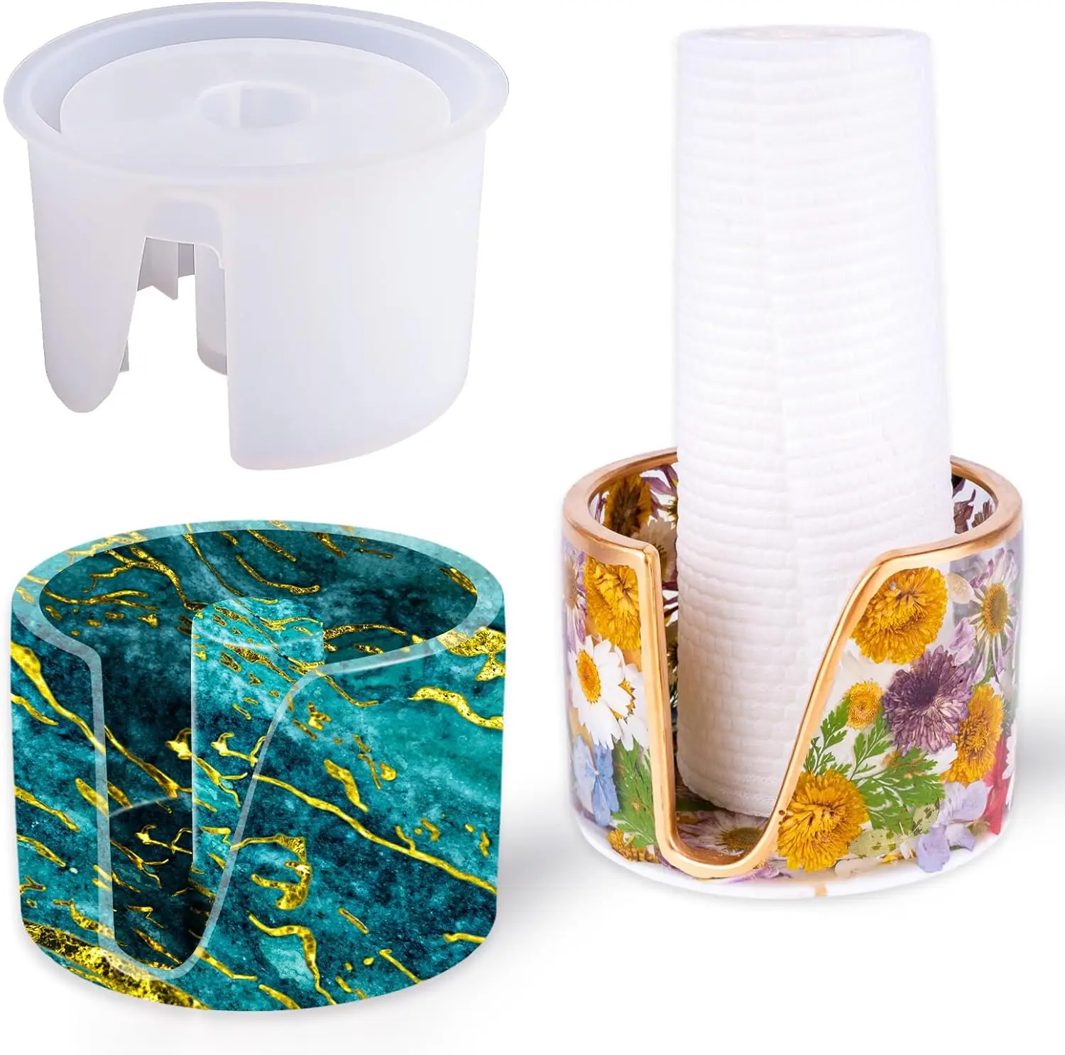 Paper towel holder resin mold countertop Paper towel holder epoxy resin mold suitable for kitchen bathrooms