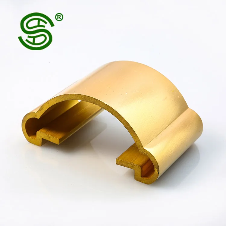Customized Indoor Staircase Handrail Brass Balustrade Metal Stairs Railing Brass handrail