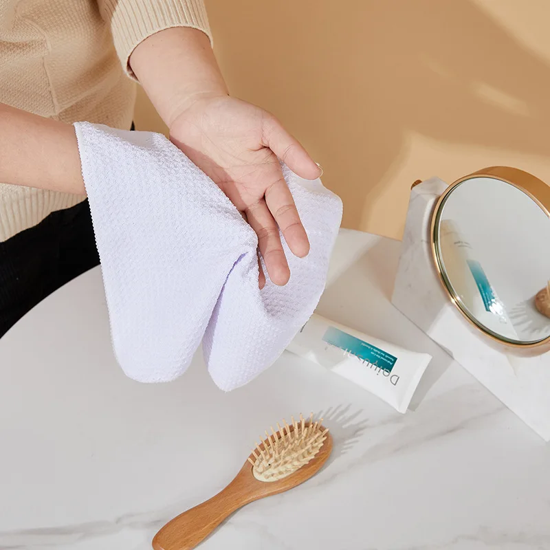 Быстросохнущая вафельная ткань с ананасом, ткань для мытья чайной посуды, кухонное полотенце с вафельным микро-волокном