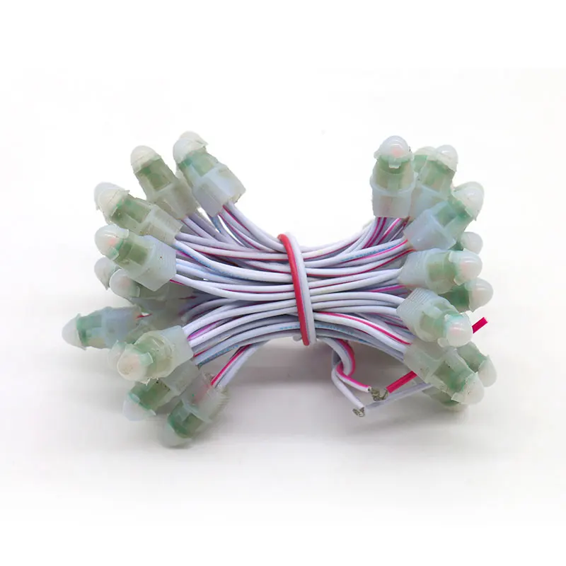 12 мм светодиодный пиксель 0,15 Вт 50 шт. на струну водонепроницаемый IP67 Светодиодный пиксельный свет