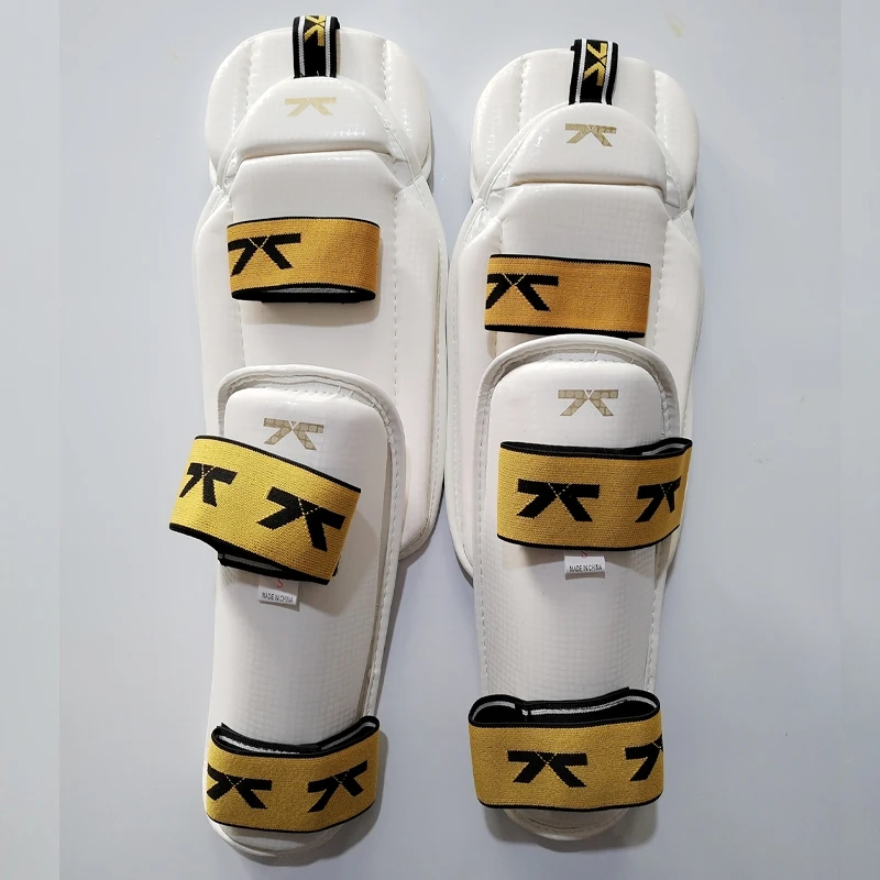 Customized Wholesale PU Leather Elbow Knee Pads Kids Adult WTF Taekwondo Training Protective Equipment