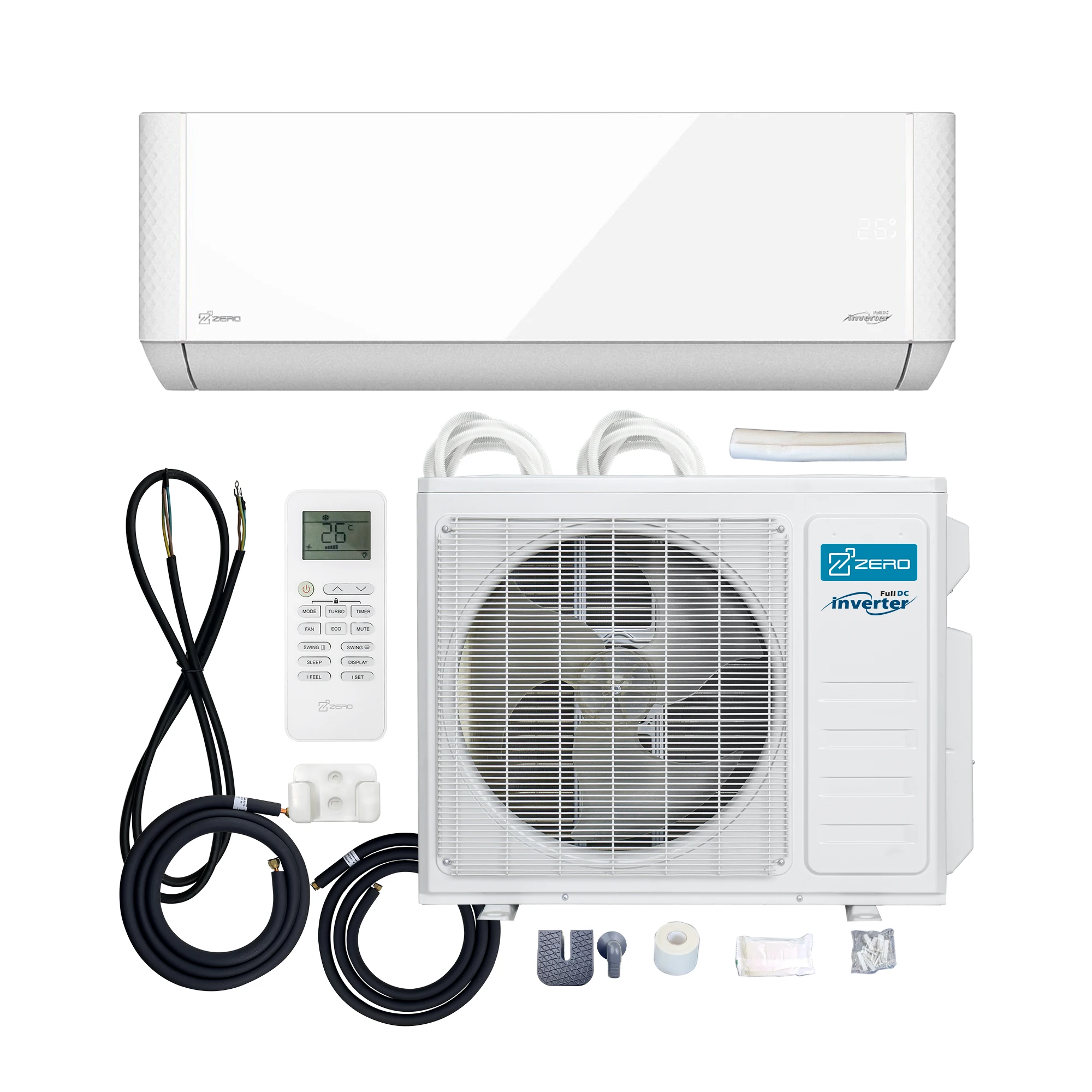 Нулевой Z-MAX R410a 23 Seer2 умный Инвертор Мини-сплит кондиционер настенный сплит 110 В 230 переменного тока