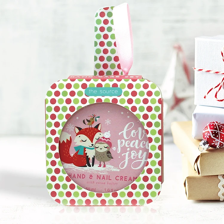 Custom logo natural vegan moisturizing whitening organic mini hand cream set Christmas gift set