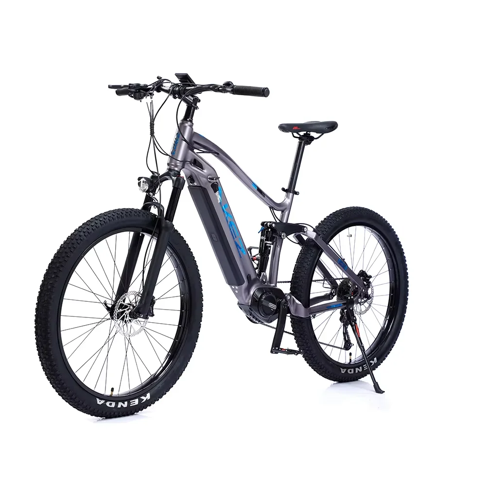 Bafang M600 27.5 Inch Electric Mountain Dirt Bike Rear Shock Absorbing Aluminum Alloy Frame 48V 500W  Mid Ebike  9 Speed Shifts