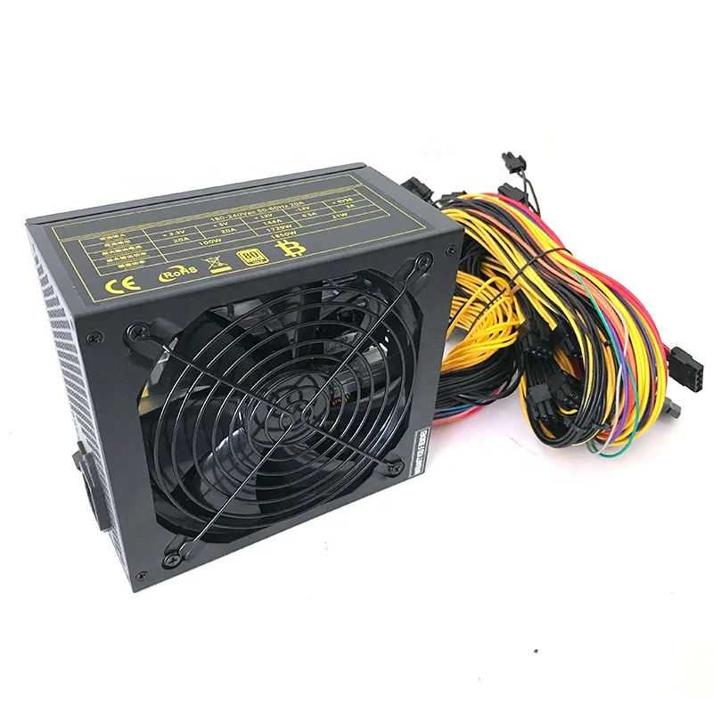 Поставки Oem новейший стиль Atx источник питания постоянного тока 12 В выход 80 Золотой плюс Майнер материнская