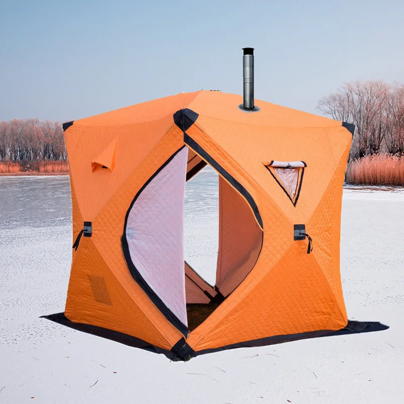 customized fishing tents wind and snow proof outdoor camping tents, increase warmth and winter tents