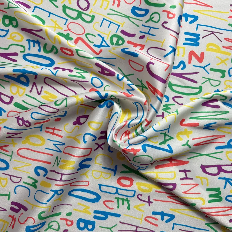 Shaoxing Pinsui Various Patterns Custom Digital Printing On Silk Like Satin Fabric For Dress