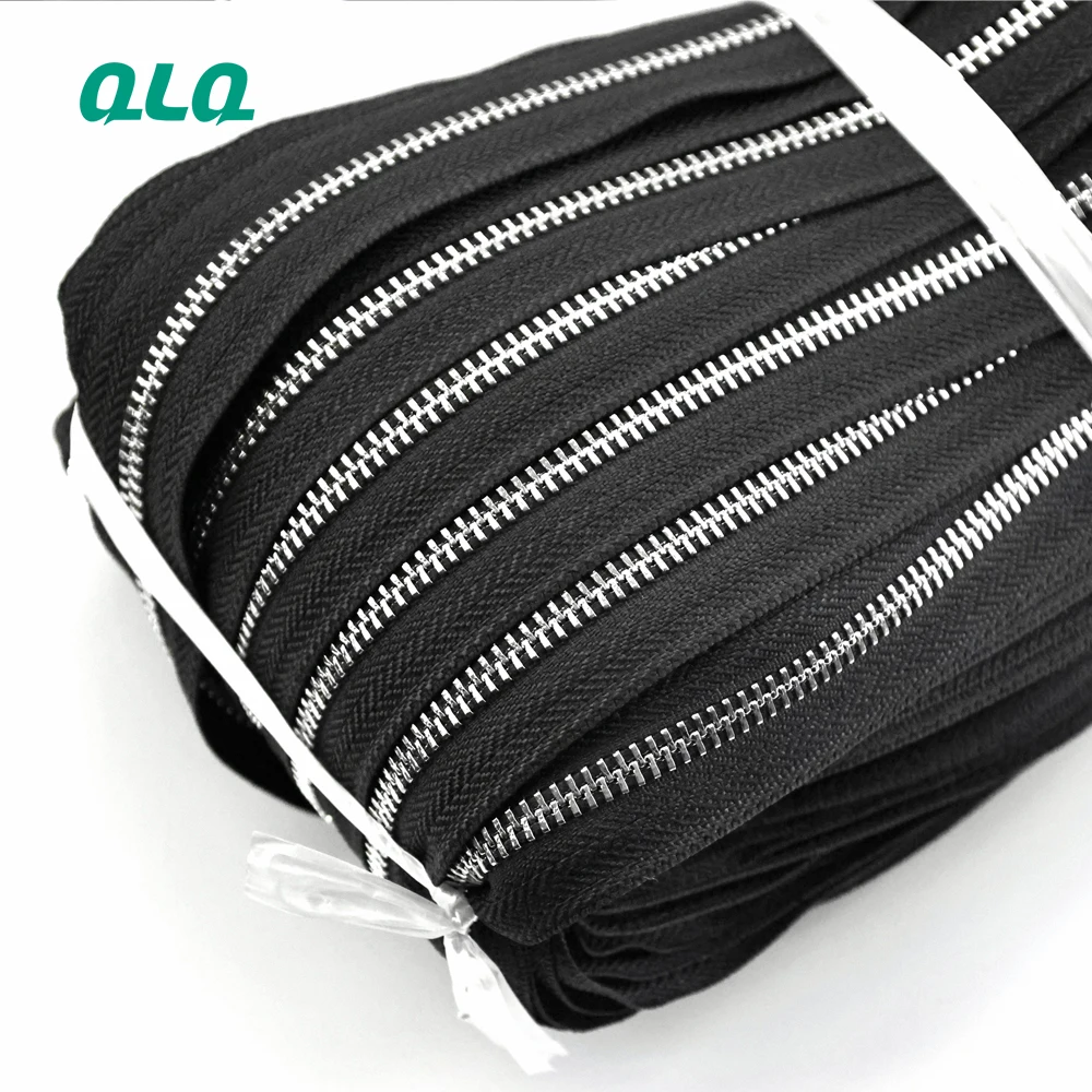 Factory Cheap Custom 3# 5# 8# 10# Brass Aluminum Zipper Metal Zip Cierre for Hoodies\/Jeans\/Jackets\/Handbag