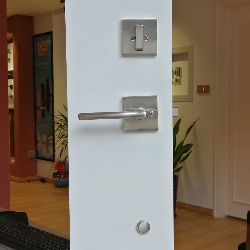Modern Exterior Door Handle Set with Door Handle Lever and Single Cylinder Deadbolt Front Entry Door Handle set Lock