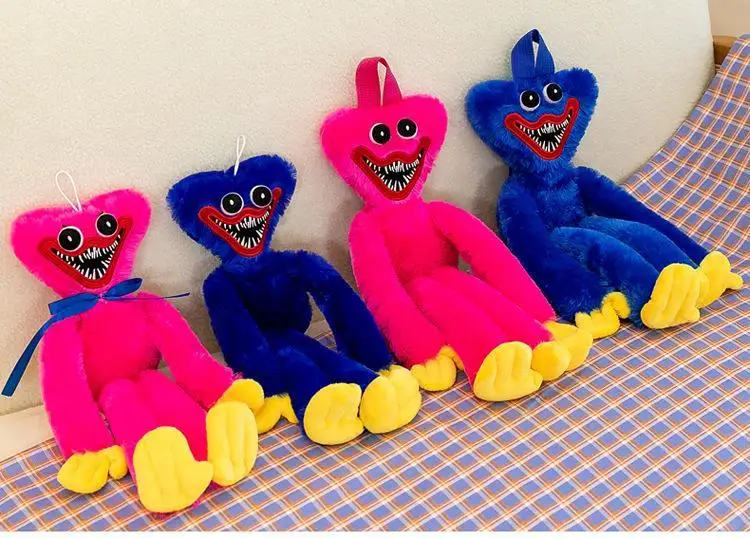 New Sausage Mouth Monster Plush Toy Stuffed Doll Plushies Poppy Playtime Huggys Wuggys Bag